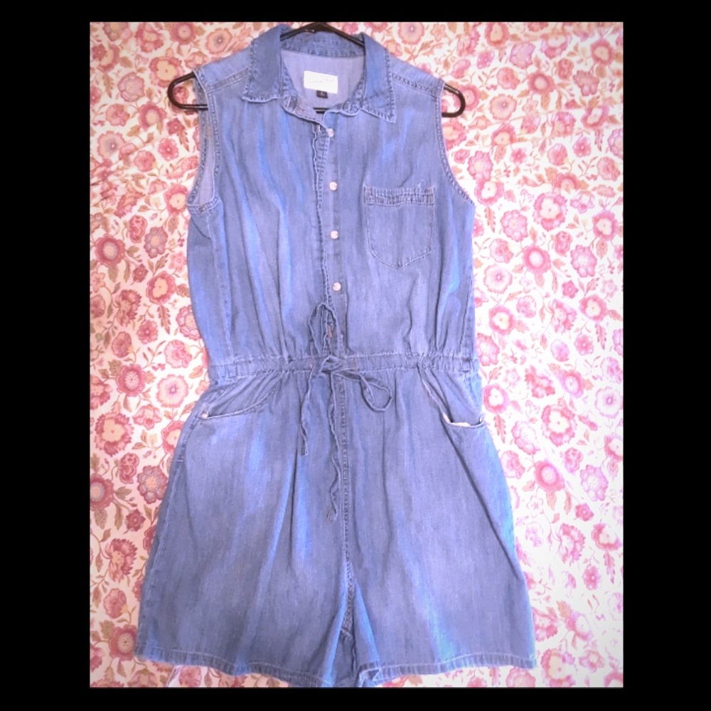 Denim Romper